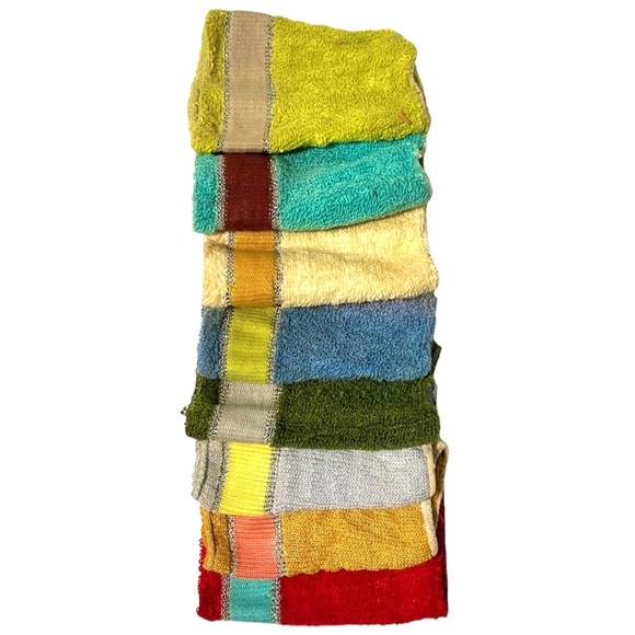 Vintage 1960s Mid Century Set of 8 Terrycloth Cola-Jacs Hi-Jac Cup Cozy - Picture 8 of 8